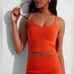 Express Body Contour Sweater Tank XS